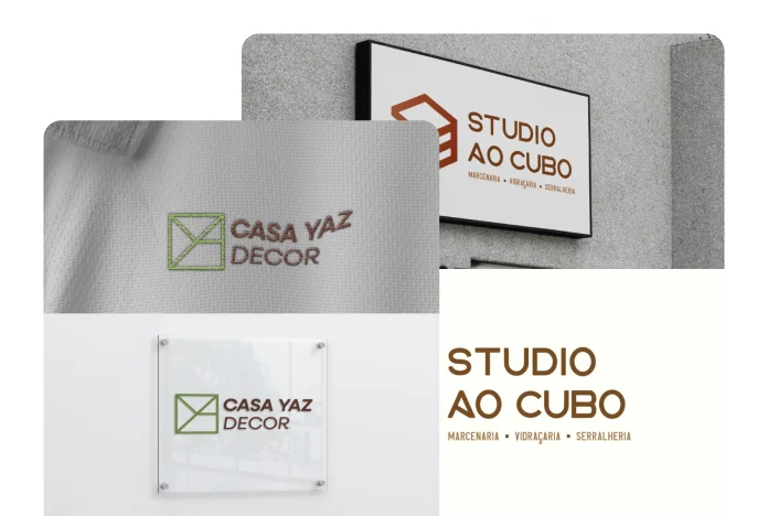 Identidades visuais desenvolvidas por Bruna Veiga